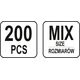 Yato zestaw sprężynek 200 sztuk mix (YT-06875) 3151955 5900001382455