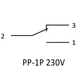 F&F Przekaźnik elektromagnetyczny 1P 16A P/T - PP-1P 230V 3167403 5908312598510