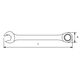 SATA Klucz płasko-oczkowy z grzechotką 21mm (43213) 3184532 6920614918130