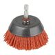 Wolfcraft Szczotka nylonowa doczołowa 65mm trzpień 6mm czerwona (1506000) 3183827 4006885150607