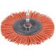 Wolfcraft Szczotka nylonowa 100mm trzpień 6mm czerwona (1502000) 3183826 4006885150201