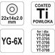 Yato Kółko tnące 22 x 14 x 2mm do maszyn do cięcia glazury (YT-37141) 3190653 5906083371417