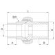 Ferro Mufa redukcyjna 11/4 x 1" mosiądz (M12Z) 3221842 5902194915533