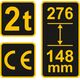Vorel Podnośnik hydrauliczny słupkowy 2T (80012) 3238340 5906083800122