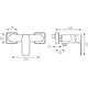 Bateria prysznicowa Ferro Algeo Square chrom (BAQ7) 3321013 5902194946667