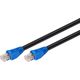 Goobay Kabel krosowy outdoor patchcord U / UTP kat. 6 CCA czarny 50m (94395) 3340657 4040849943959