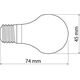 GTV Żarówka LED E27 470lm 6W 220 - 240V ciepły biały (LD-SMGB45C-60) 3346553 5901867120519