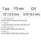 Yato Wkrętak udarowy z wymiennymi końcówkami 175mm (YT-28003) 3347972 5906083004933