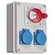 Pawbol Rozdzielnica stacjonarna R-BOX 190 1x16A/5P 2x250V IP44 (B.1602) 3402621 5905793083870