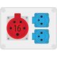 Pawbol Rozdzielnica stacjonarna R-BOX 190 1x16A/5P 2x250V IP44 (B.1602) 3402621 5905793083870