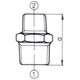 Odlewnia Zawiercie Nypel redukcyjny 11/4"x3/4" czarny nr 40 (5907791610669) 3408623 5907791610669