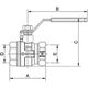 Arco Zawór Kulowy z rączką 1 1/2' Turia 3000 (0121308) 3408898 8428519052075