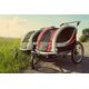 Guto Przyczepka rowerowa Guto Deluxe 2w1 red/light gray 4628308 590987651116