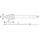 Beta Tools Frez obrotowy ostrołukowy 9,5mm (426MD-F9.5) 4685698 8014230864365