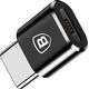 Adapter USB Baseus USB-C - microUSB Czarny  (28296-uniw) 4692079 6953156263529