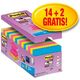 Post-it Bloczek samoprzylepny SUPER STICKY Z-NOTES R330-SS-VP16 76x76mm mix kolorów, 16 sztuk (3M0584) 4692708 51141401508