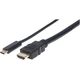 Kabel USB Manhattan USB-C - HDMI 1 m Czarny (152235) 4720817 766623152235