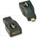 Adapter AV Lindy HDMI Micro - HDMI Mini czarny (41296) 5352775 4002888412964