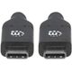 Kabel USB Manhattan USB-C - 2 m Czarny (355247) 5522626 766623355247