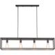 Lampa wisząca Italux Sigalo industrial klasyczna szary  (MD-BR4366-D4 GR) 5631356 5900644436058