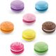 Viga Drewniany Ciastka Zestaw kolorowych makaroników Viga Toys 8 sztuk 6085406 6934510508074