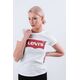 Levi`s THE PERFECT TEE 0053 LARGE BATWING WHITE - XS - damskie - biały 6095220 5415212308823