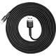 Kabel USB Baseus USB-A - Lightning 3 m Czarno-szary (6953156296305) 6174343 6953156296305