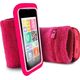 Puro PURO Running Band - Uniwersalna frotka do biegania do smartfonów max 4.3" + key pocket (różowy) 6201395 8033830135231