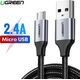 Kabel USB Ugreen USB-A - microUSB 2 m Szary (60148) 6213782 6957303861484