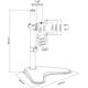 Equip Stojak biurkowy na monitor 13"- 32" (650122) 6224299 4015867205143