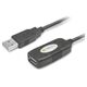 Kabel USB Techly USB-A - USB-A 10 m Czarny (023646) 6287398 8054529023646