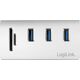 HUB USB LogiLink 1x SD  + 3x USB-A 3.0 (CR0045) 6287660 4052792053029