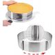 KingHoff OBRĘCZ DO TORTÓW 24-30cm OPASKA REGULOWANA KINGHOFF KH-1474 6342230 5908287214743