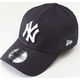 New Era 9FORTY LEAGUE BASIC 939 NAVY OPTIC WHITE - - uniseks - niebieski 6403016 886947030863