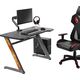 Biurko NanoRS RS120 Czarne 120 cmx60 cm 6410335 5902211114253