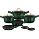 Berlinger Haus Zestaw garnków METALLIC EMERALD BH-6065 6412562 5999056798366