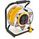 AWTools przedłużacz bęben metalowy żółty Heavy Duty 25m 3x1,5 mm 16A, 3680W, IP44 Neopren (AW70258) 6416256 5903041037521