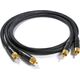 Kabel Melodika RCA (Cinch) x2 - RCA (Cinch) x2 3m czarny 6461735 5907609005243