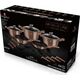 Berlinger Haus Zestaw garnków METALLIC ROSE GOLD [BH-6161] 6462503 5999108411199
