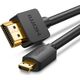 Kabel Ugreen HDMI Micro - HDMI 2m czarny (30103) 6469103 6957303831036