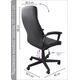 Krzesło biurowe Office Products Crete Czarne 6532926 5901503665336