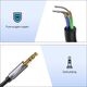 Kabel Ugreen Jack 3.5mm - Jack 3.5mm 1m srebrny (UGR220GRY) 6593261 6957303815920