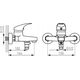Bateria wannowa Ferro BAT. ONE WANNOWA BEZ NATRYSKU CHROM FERRO // BF.BFO1 6616302 5902194954426
