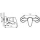 Bateria prysznicowa Ferro BAT. ONE NATRYSKOWA BEZ NATRYSKU CHROM FERRO // BF.BFO7 6616556 5902194954525