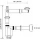 Syfon 17040 PÓŁSYFON UMYWALKOWY LOCO - TELESKOP. RAMIĘ REGUL.180 - 220 MM FI 32 // SUT.BS.A.32-LOCO 6676029 5907726070407