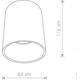 Lampa sufitowa Nowodvorski Spot Nowodvorski Eye Tone 8928 1x10W GU10 LED sufitowy biały/srebrny 6743704 5903139892896