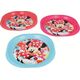Disney Minnie Mouse - Zestaw 3 talerzyków piknikowych uniwersalny 6772115 8412497145799