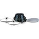 Berlinger Haus KOMPLET GARNKÓW 9-ele CLICK COOK BERLINGER HAUS METALLIC LINE AQUAMARINE BH-6146 6800125 5999108407680