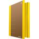 Donau Teczka z gumką DONAU Life, Karton, A4, 500gsm, 3-skrz., żółty 6801866 5901503611760
