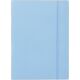 Donau Teczka z gumką DONAU, karton, A4, 400gsm, 3-skrz., niebieska w kratę 6801903 5901498052487
